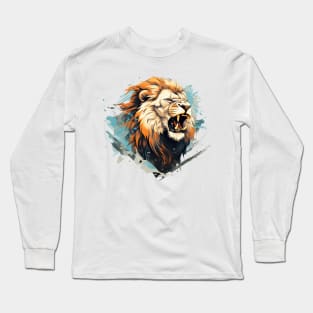 angry lion Long Sleeve T-Shirt